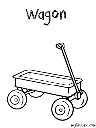 I love you more than dinosaurs craft. Wagon Coloring Page Coloring Home