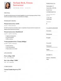 Het Gratis Cv Voorbeeld Fitnessinstructeur Sollicitatiecursus Com
