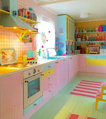 festive chalk painted kitchen cabinets