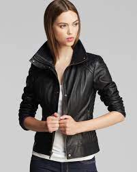 Cole Haan Leather Jacket Diamond Quilted Women Jackets Bloomingdale S Leather Outfits Women Leather Jacket Style Lambskin Leather Jacket
