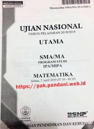 Dalam kesempatan kali ini, saya akan membahas materi tentang pembahasan soal asli un unbk matematika sma ips 2019. Soal Un Matematika Sma Ipa Tahun 2019 Blog Pak Pandani