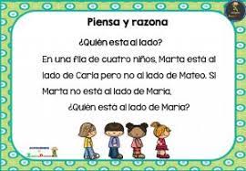 Por favor piensen y razonen antes de responder esas ridiculeses. Fichas Para Razonar Y Pensar Logica Matematica