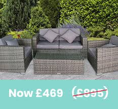 Maze rattan winchester 3 piece lounge set. London Rattan Rattan Garden Furniture Sets Uk