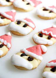 Santa Cookies A Perfect Christmas Cookie Swap Recipe My Poppet Living Recipe Christmas Snack Recipes Cookie Swap Recipes Christmas Snacks