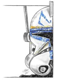 Sw21 Fan Art Print Captain Rex Helmet Star Wars Art Star Wars Drawings Star Wars Art Drawings