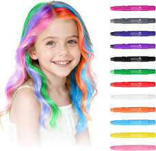 MSDADA Hair Chalk Set for Girls Kids-Hair Color Temporary Bright Hair Color  for Girls ,Kids, Party, Cosplay DIY Festival Dress up Works