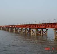 Span 6-54m Steel Prefabricated Steel Bridge Army Temporary ...