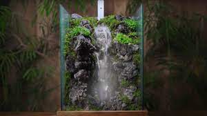 Fully enclosed water tank and pump; Making A Cliff Aquaterrarium With Flowing Waterfalls Youtube