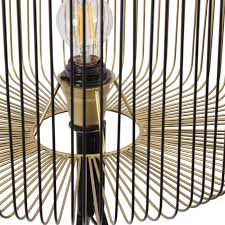 Perfect fit in my living room. Wire Black Table Lamp 50 Cm Gold And Black Iron K B London