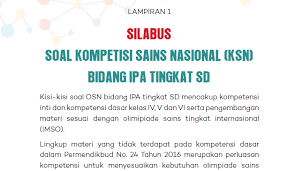 Soal osn ipa smp tingkat kabupaten lasopachocolate. Download Silabus Osn Sd 2020 Yang Diganti Nama Menjadi Ksn Sd 2020 Folder Ksn