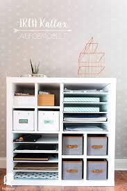 Mehr Ordnung Fur Meine Schreibtisch Mit Kallax Einsatz Relleomein De In 2020 Ikea Diy Schwedisches Design Ikea Kallax Regal