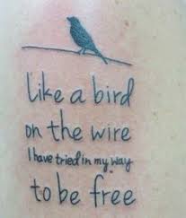 Family Birds On A Wire Tattoo Image Result For Bird On A Wire Leonard Cohen Ink Tattoo Tattoos For Kids Tattoos