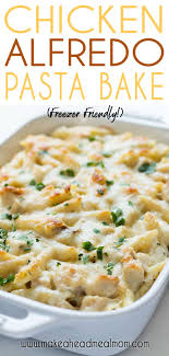 Chicken Alfredo Pasta Bake Baked Dinner Recipes Baked Dinner Easy Baked Chicken