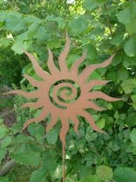 Gartenstecker Und Gartendekoration In Edelrost Metall Gartenkunst Edelrost Rost Deko