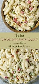 Vegan Macaroni Salad Shane Simple In 2020 Vegan Salad Recipes Vegan Pasta Salad Recipe Cold Pasta Salad Recipes