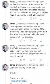 Pa) former mp jared o'mara has been charged with fraud in relation to invoices he submitted to parliamentary authorities before stepping down. Jared O Mara S Aide Tells Tom Swarbrick Why He Quit By Hijacking The Mp S Twitter Feed Lbc