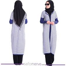 Cizgili Orme Triko Hirka 2030 02 Indigo 49 90 Tl Sefamerve Tesetturgiyim Tesettur Hijab Tesettur Fashion Outfits Hijab Fashion
