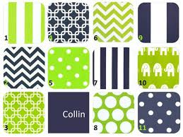 Design Your Own 4 Pc Crib Bedding Set Navy Blue Lime Green White Bumperless Collin Collection Baby Bedding Sets Baby Boy Rooms Kids Room Inspiration