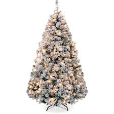 Fun and easy diy projects week 2. Best Choice Products 6ft Pre Lit Holiday Christmas Pine Tree W Snow Flocked Branches 250 Warm White Lights Walmart Com Walmart Com