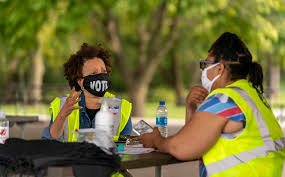 Madison voters drop off over 10,000 absentee ballots during Democracy in  the Park event