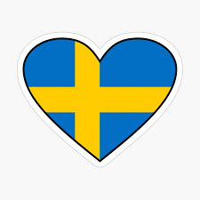 The flag has a the state coat of arms of sweden , which also dates from the 14th century, has a blue shield with three golden. Sweden Flag Swedish Flag Love Sweden Heart Flag Sveriges Flagga Gifts By Gracetee Redbubble Swedish Flag Sweden Flag Swedish Gift