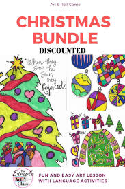 Art Lesson Christmas Bundle Emergency Sub Plans Art Lessons For Kids Art Lessons Art Games For Kids