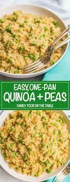 One Pot Quinoa With Peas And Parmesan Recipe Quinoa Recipes Side Dish Quinoa Recipes Easy Quick Side Dishes Easy