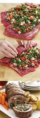 Cooking School Stuffed Flank Steak Rezepte Leckeres Essen Kochrezepte