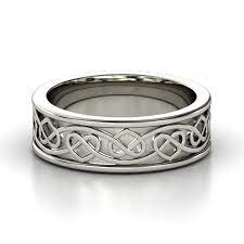Sterling Silver Ring Celtic Heart Band Gemvara Sterling Silver Wedding Rings Celtic Jewelry Celtic Wedding Rings