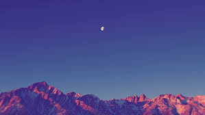 #mountain #mountains #mountain landscape #vertical landscape #dramatic landscape #dramatic sky #moon #adventure #wanderlust #explore #wilderness #forest #national forest #nature #nature lover #nature lovers #hike want to see more posts tagged #mountain landscape? Hd Wallpaper Landscape Simple Nature Moon Mountain Snowy Peak Clear Sky Wallpaper Flare