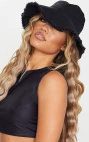 Women S Bucket Hats Cute Bucket Hats Prettylittlething Usa Bucket Hat Women Black Cotton Black Bucket Hat