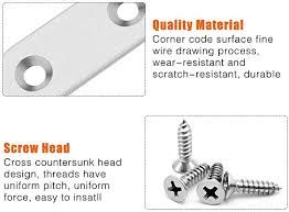 I got the stailess steel one and its all scratched on the upper side. Braces Joist Hangers Sonder 20pcs Black Flat 90 Degree Corner Brace Plates Metal Joining Plate Connector Repair Bracket With Fixing Screws Stainless Steel Include Screws 40mm Black Industrial Hardware
