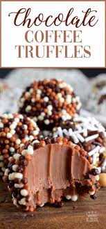Coffee Chocolate Truffles Truffle Recipe Easy Espresso Dessert Candy Recipes