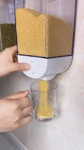 Kitchen Wall Mounted Grain Sealed Box Video Video Kitchen Pantry Design Gadgets Kitchen Cooking Cool Kitchen Gadgets