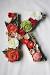 Cardboard Letters Decorated With Flowers