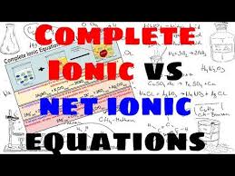 Molecular Vs Complete Ionic Vs Net Ionic Equations Explained Chemistry Class Ap Chemistry Equations