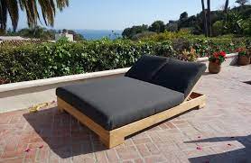 Dune navy outdoor double chaise lounge evian modern outdoor double chaise lounge outdoor double chaise with cushions outdoor wicker palisades outdoor double chaise with cushions gray tropical. Relax In Style With These Outdoor Double Chaise Lounge Ideas