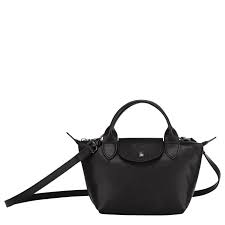 Longchamp le pliage club bilberry purple small nylon short leather handle bag. Top Handle Bag Xs Le Pliage Cuir Black L1500757001 Longchamp Us