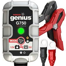 Black Decker Smart Battery Charger Noco Genius G750 6v 12v 75a Ultrasafe Smart Battery Charger Car Battery Chargers Car Battery Smart Charger