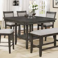 Fulton Counter Height Table With 20 Inch Lazy Susan By Crown Mark At Dunk Bright Furniture In 2020 Counter Height Dining Room Tables Counter Height Dining Table Grey Dining Tables