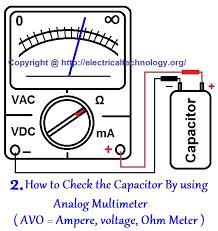 According to experience, in general, the capacitance between 1 ~ 47μf can be measured with r × 1k block, and the capacitor larger than 47μf can be measured with r × 100 block. How To Test A Capacitor By Digital Analog Multimeter 6 Methods