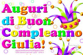 Cdb Cartoline Per Tutti I Gusti 18 Cartoline Con Il Nome Giulia Da Copiare E Incol Nel 2020 Auguri Di Buon Compleanno Compleanno Auguri Di Compleanno Divertenti