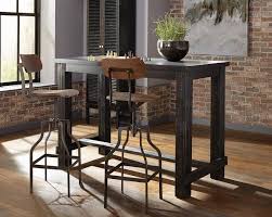 Jacinto Wire Brushed Black Bar Table Coaster 182019 In 2020 Pub Table Sets Bar Table Sets Bar Table