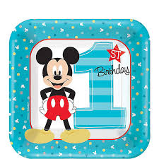 1st birthday mickey mouse deluxe party kit for 32 guests party. Mickey Mouse 1st Birthday Party Supplies Party City