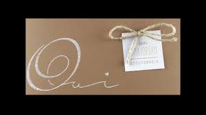 Le bohème sur le thème de la nature, des fleurs et du champêtre, le tout avec une pointe de chic, de vintage et de rétro. Faire Part Mariage Champetre Oui Blanc Relief Camel Cordon Lin J3487 Youtube