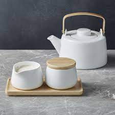 Merge Cream And Sugar Set Reviews Crate And Barrel Cream And Sugar Tea Sets Modern Dinnerware