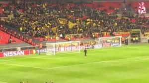 Dortmund, commonly known as borussia dortmund boˈʁʊsi̯aː ˈdɔɐ̯tmʊnt, bvb, or simply dortmund. Borussia Dortmund Fans Keep Up Tradition At Wembley Against Tottenham Football Sport Express Co Uk