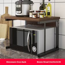 microwave oven shelf rack kitchen