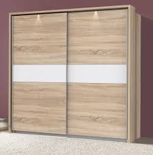 Abschließbarer aktenordner büroschrank aipuva in weiß hochglanz und eiche sonoma. Schwebeturenschrank Kleiderschrank Schrank 200cm Sonoma Eiche Weiss 62129658 Ebay