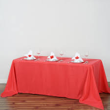 New color:coral material:polyester size:90 inch x 132 inch shape:rectangular product grade:basic pattern:solid setting up a perfect decor for your event is crucial. 90 X132 Coral Polyester Rectangular Tablecloth Party Table Cloth Table Cloth Banquet Tables